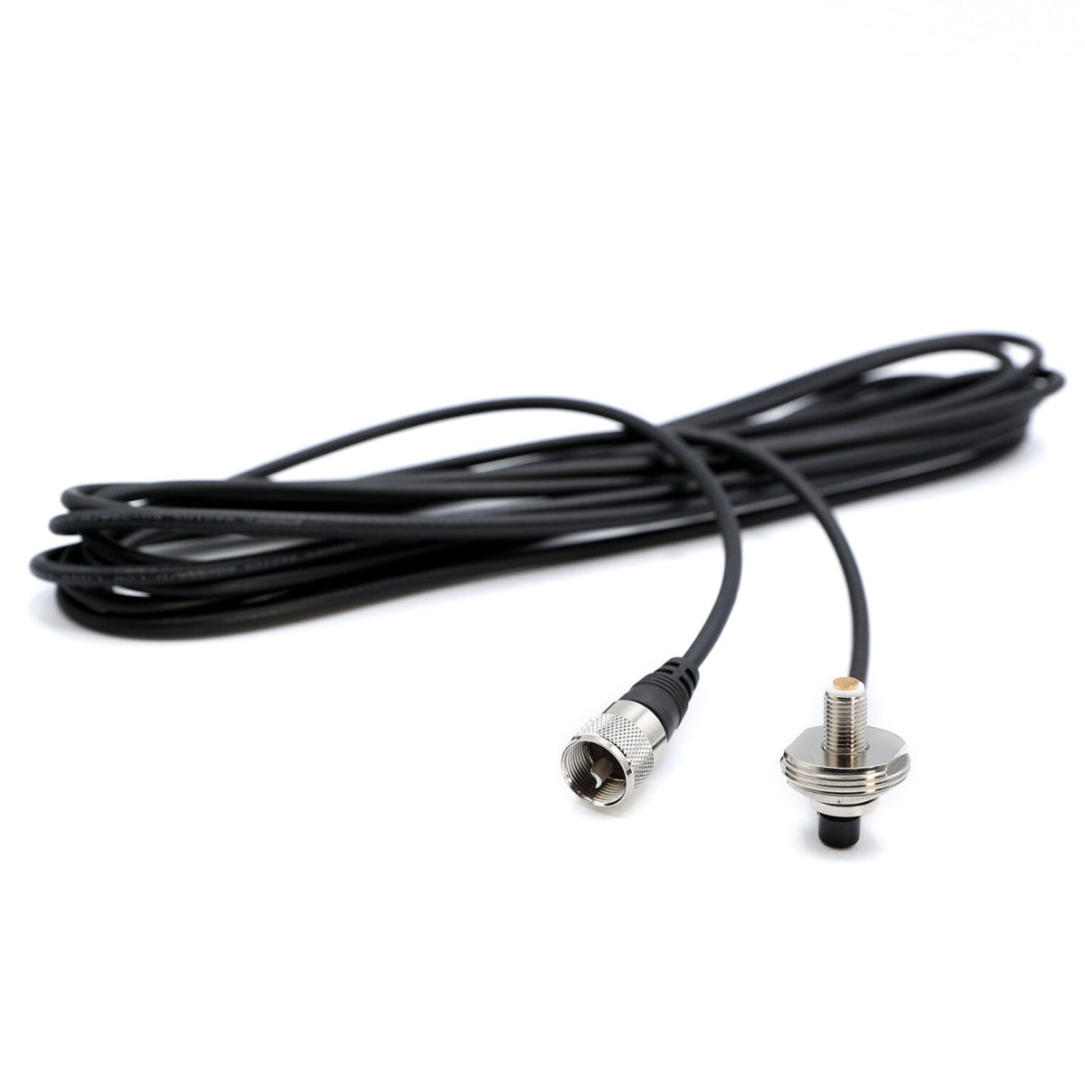 Rugged Radios 17 Ft Antenna Coax Cable with 3/8" NMO (TM) Thick Mount