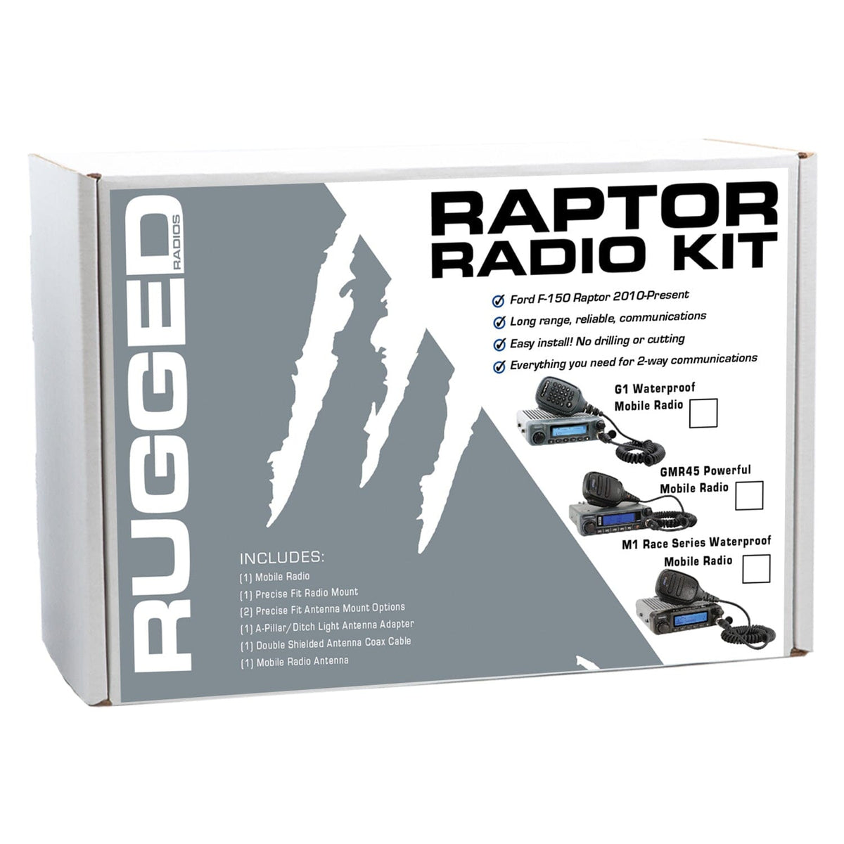 Rugged Radios Ford Raptor Two-Way Mobile Radio Kit