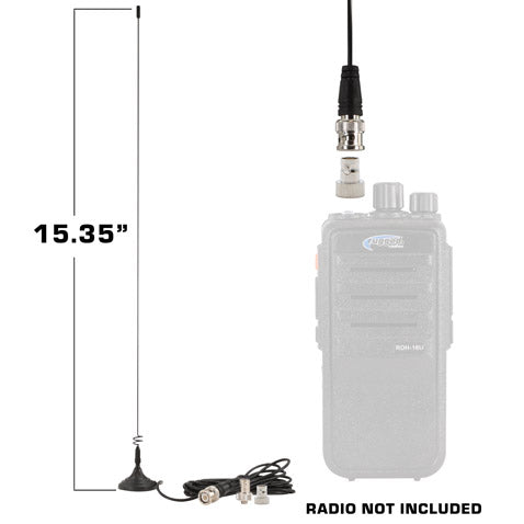 Rugged Radios Magnetic Mount Dual Band Antenna for Rugged Handheld Radios R1, RDH-X, V3, RDH-16, RH-5R