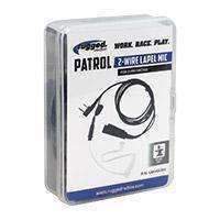 Rugged Radios 2-Wire Lapel Mic with Acoustic Ear Tube for Rugged Handheld Radios