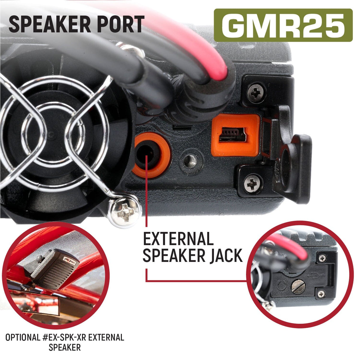 Rugged Radios Radio Kit - GMR25 Waterproof GMRS Band Mobile Radio with Antenna