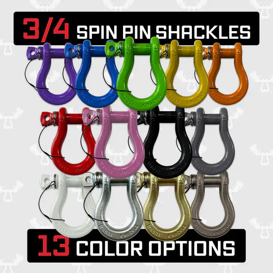 3/4 Spin Pin Shackles