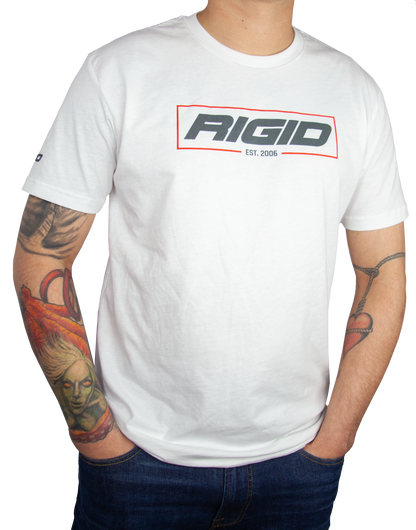 RIGID T Shirt Established 2006 White - White / Medium
