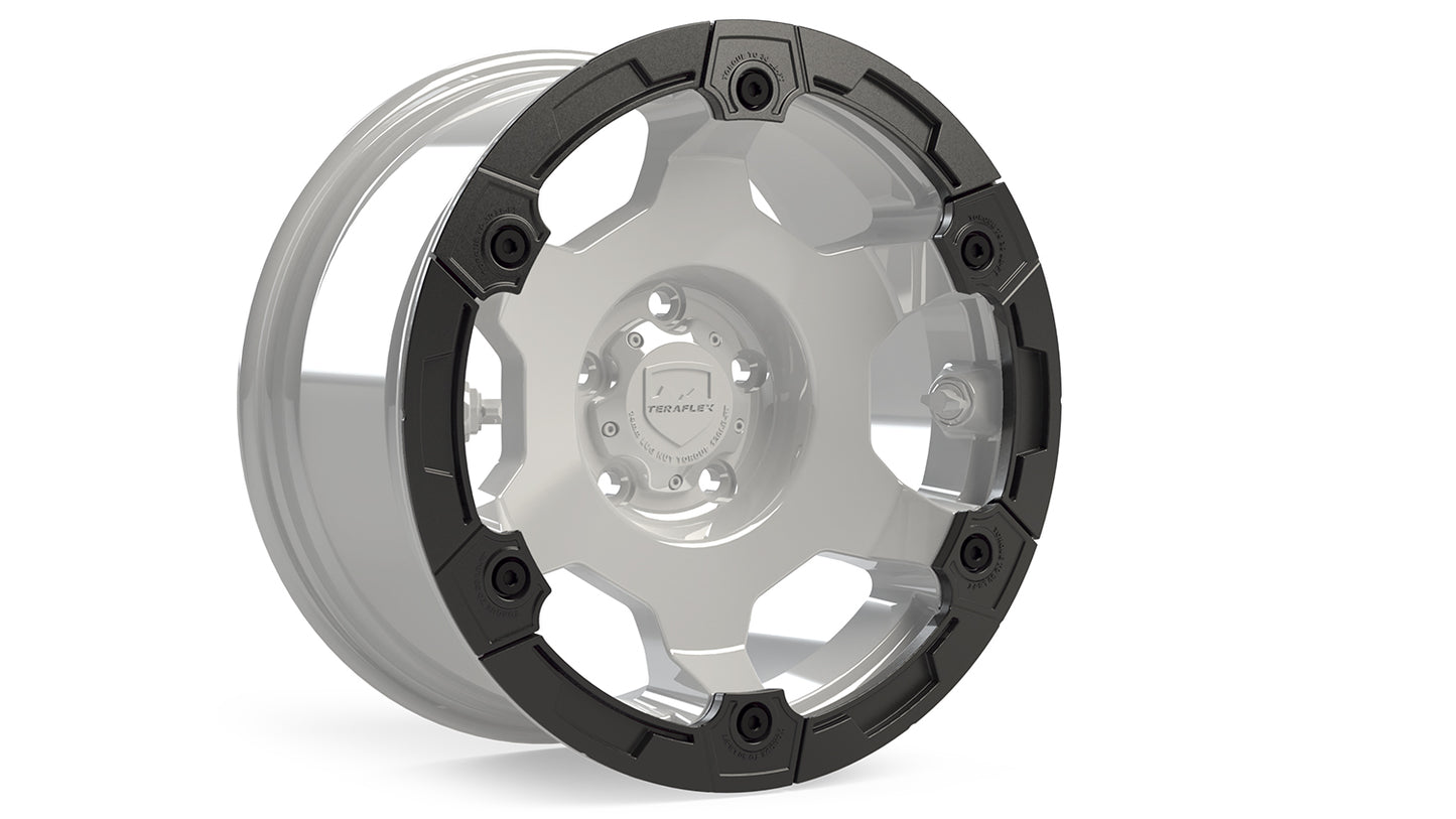 Modular Rash Ring Kit w/ Hardware Black 6-Spoke TeraFlex