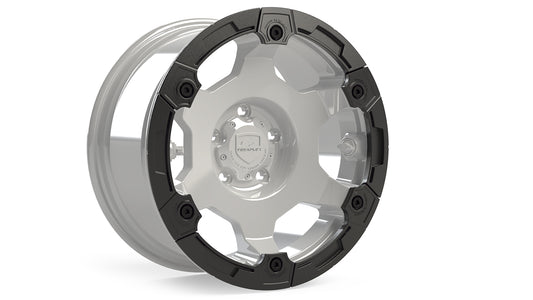 Modular Rash Ring Kit w/ Hardware Black 6-Spoke TeraFlex