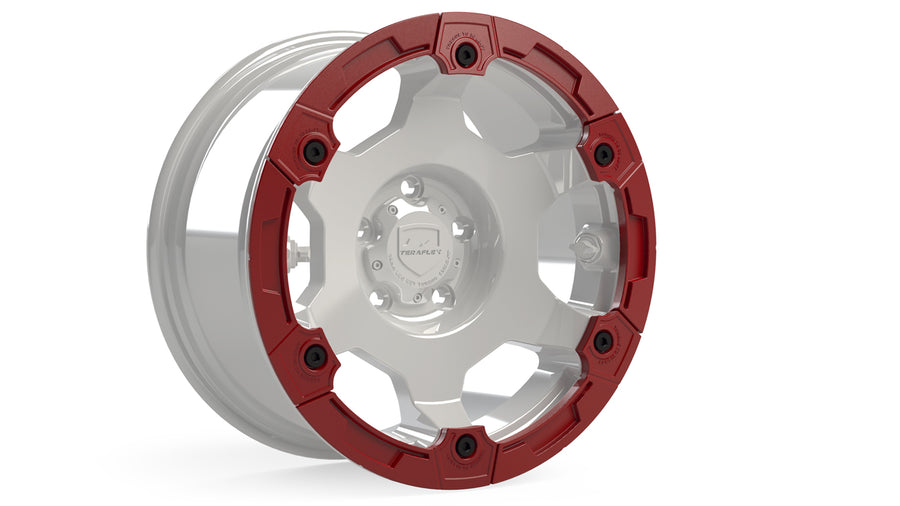 Modular Rash Ring Kit w/ Hardware Red 6-Spoke TeraFlex