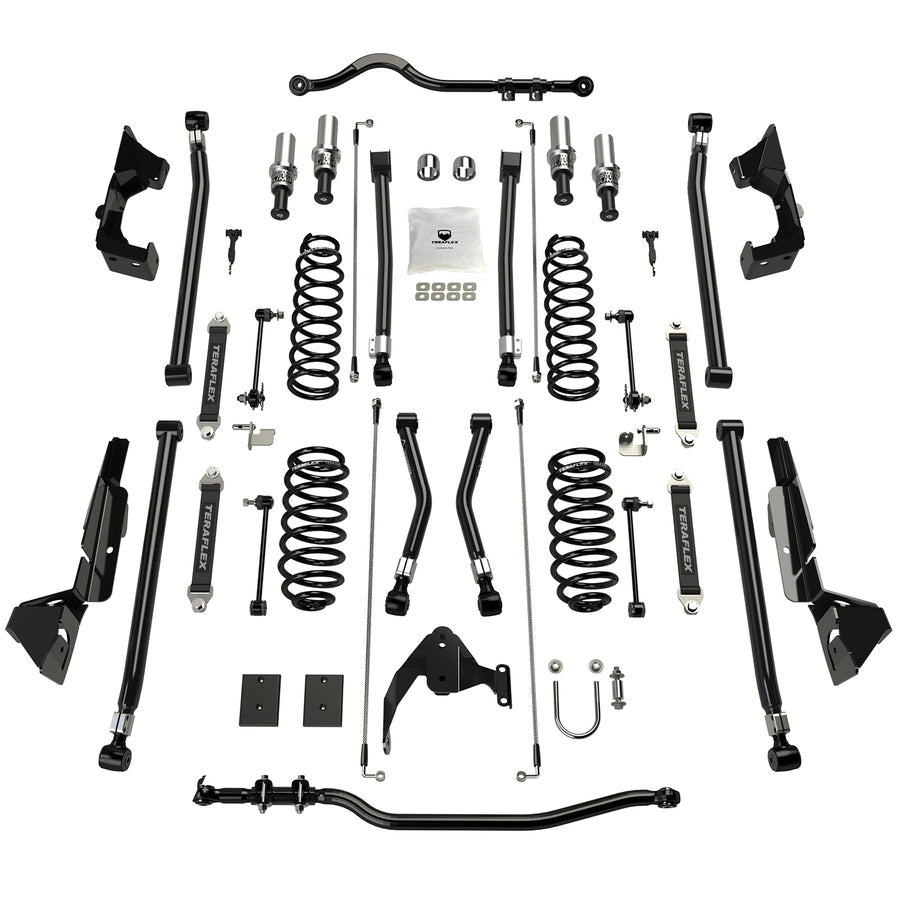 07-18 Wrangler JK 2 Door 4 Inch Alpine CT4 Prerunner Long Arm Suspension System No Shocks TeraFlex