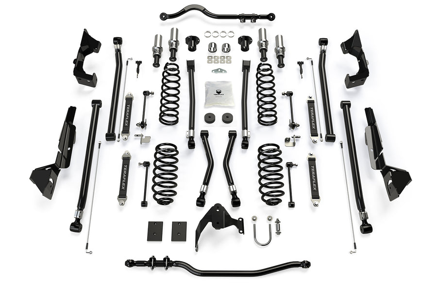 07-18 Wrangler JK 4 Door 4 Inch Alpine CT4 Prerunner Long Arm Suspension System No Shocks TeraFlex