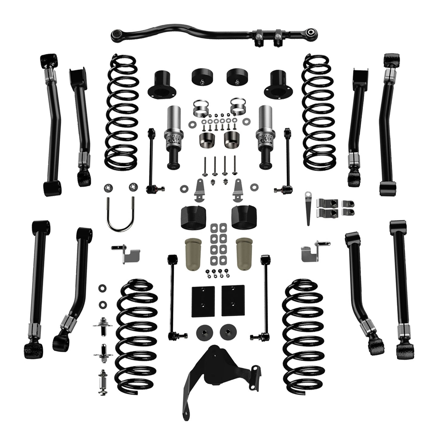 07-18 Wrangler JK 2 Door 3 Inch Alpine CT3 Outback Overland Short Arm Suspension System No Shocks TeraFlex