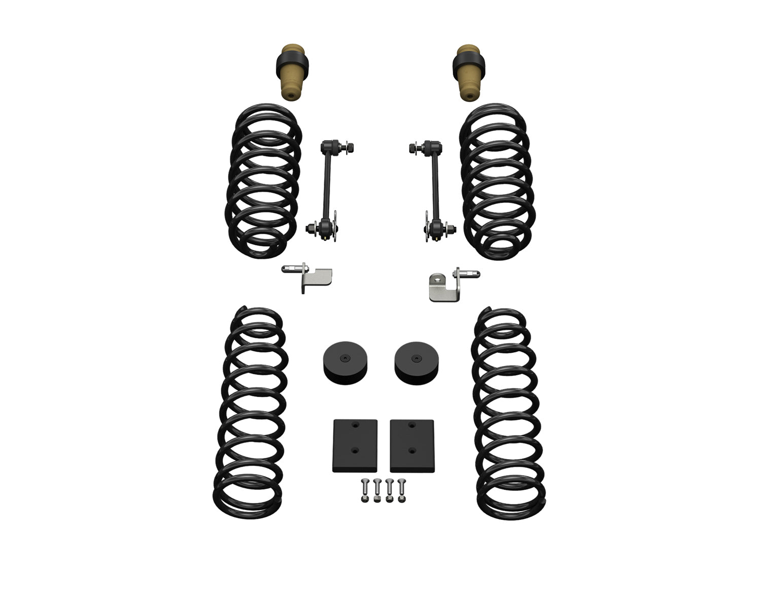 07-18 Wrangler JK 2 Door 1.5 Inch Sport ST1 Spring Lift System No Shocks TeraFlex