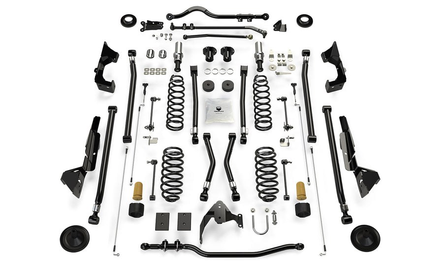 07-18 Wrangler JK 2 Door 6 Inch Alpine RT6 Long Arm Suspension System No Shocks TeraFlex