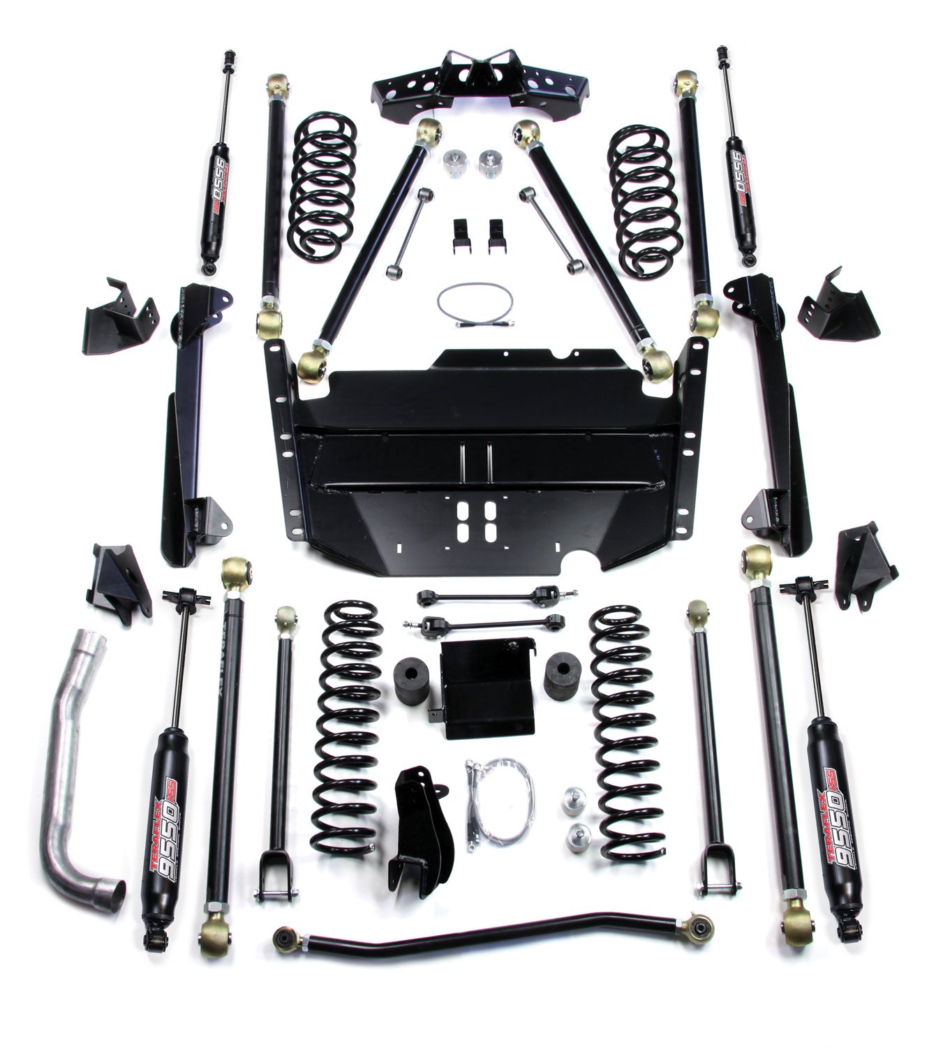 97-06 Jeep Wrangler TJ SWB 5 Inch Pro LCG Long Arm Suspension System & 9550 VSS Twin-Tube Shocks TeraFlex