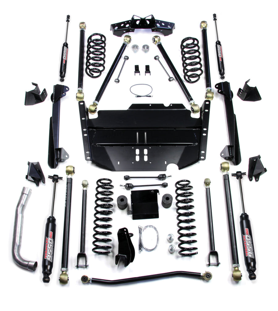 97-06 Jeep Wrangler TJ SWB 5 Inch Pro LCG Long Arm Suspension System & 9550 VSS Twin-Tube Shocks TeraFlex