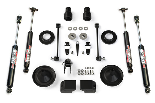 07-18 Wrangler JK 2.5 Inch Performance Spacer Lift Kit & 9550 VSS Twin-Tube TeraFlex