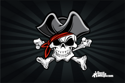 Pirate Skull 2x3 Grommet Whip Flag
