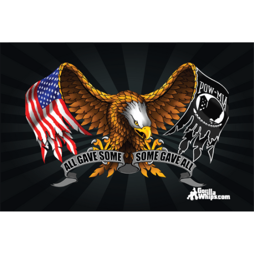 Eagle All Gave Some POW 2x3 Grommet Whip Flag