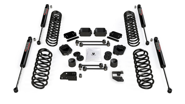 18-Up Wrangler JL 2 Door 3.5 Inch Coil Spring Base Lift Kit & 9550 VSS Twin-Tube Shocks TeraFlex