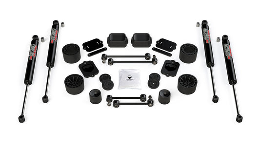 18-Up Wrangler JL 4 Door Sport Sahara 2.5 Inch Performance Spacer Lift Kit & 9550 VSS Twin-Tube TeraFlex