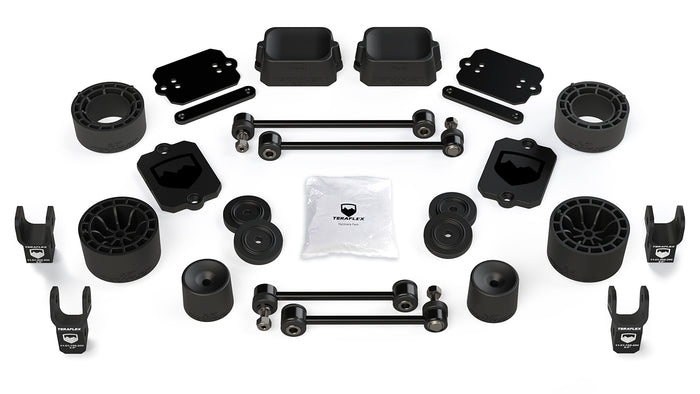 18-Up Wrangler JL 2 Door Sport/Sahara 2.5 Inch Performance Spacer Lift Kit & Shock Extensions TeraFlex