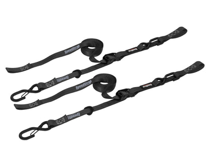 1 Inch x 10' Cam-Lock Tie Down with Snap S-Hooks and Soft-Tie 2 Pack SpeedStrap