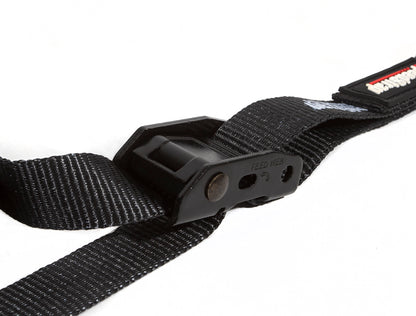 1 Inch x 10' Cam-Lock Tie Down with Snap S-Hooks and Soft-Tie 2 Pack Black SpeedStrap