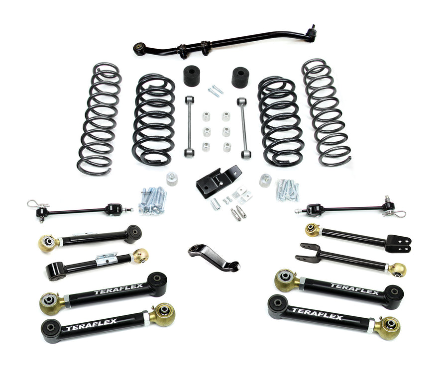 97-06 Jeep Wrangler TJ 4 Inch Suspension System w/ 8 Short Control Arms No Shocks TeraFlex