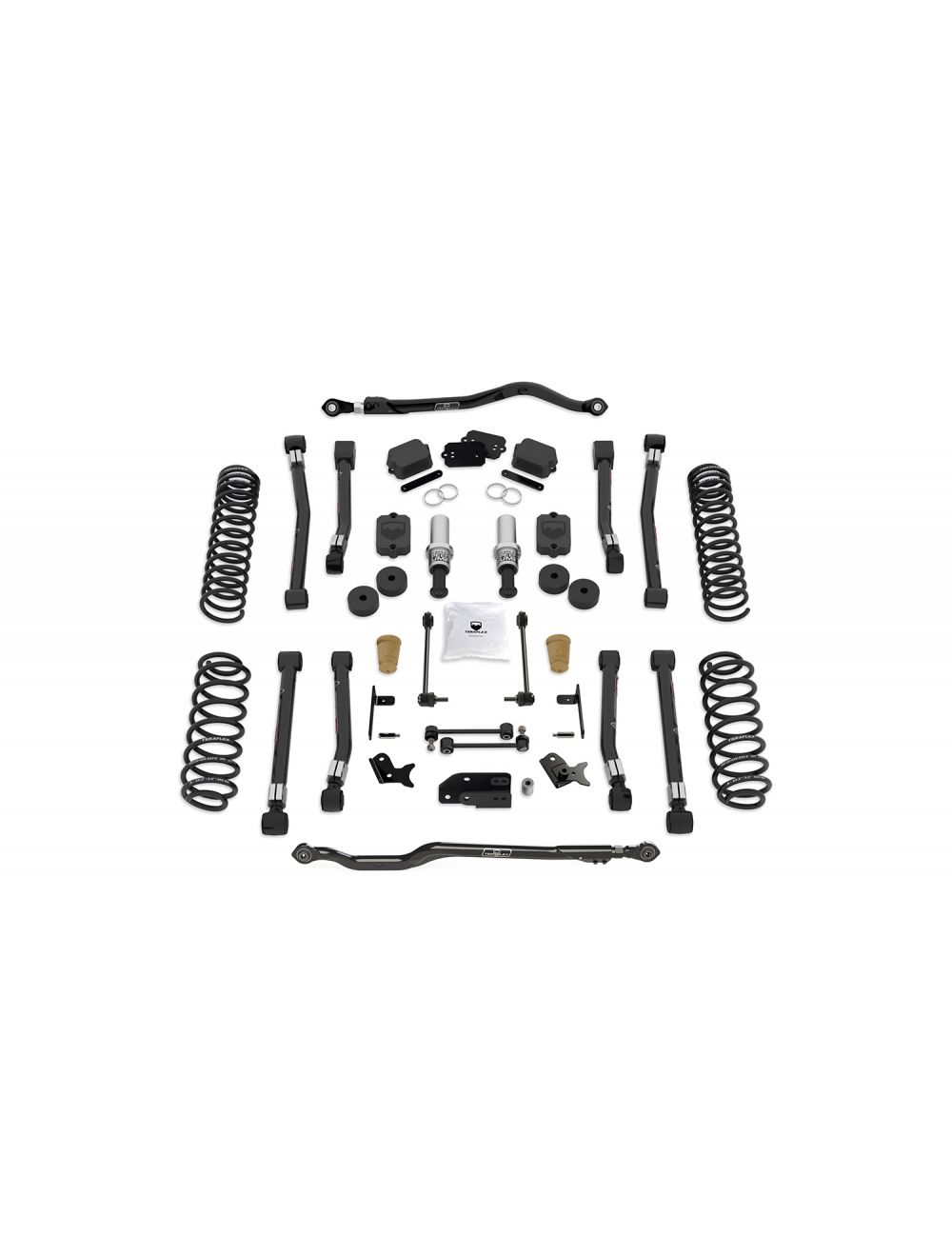 18-Up Wrangler JL 4 Door 3.5 Inch Alpine RT3 Outback Overland Short Arm Suspension System No Shocks TeraFlex