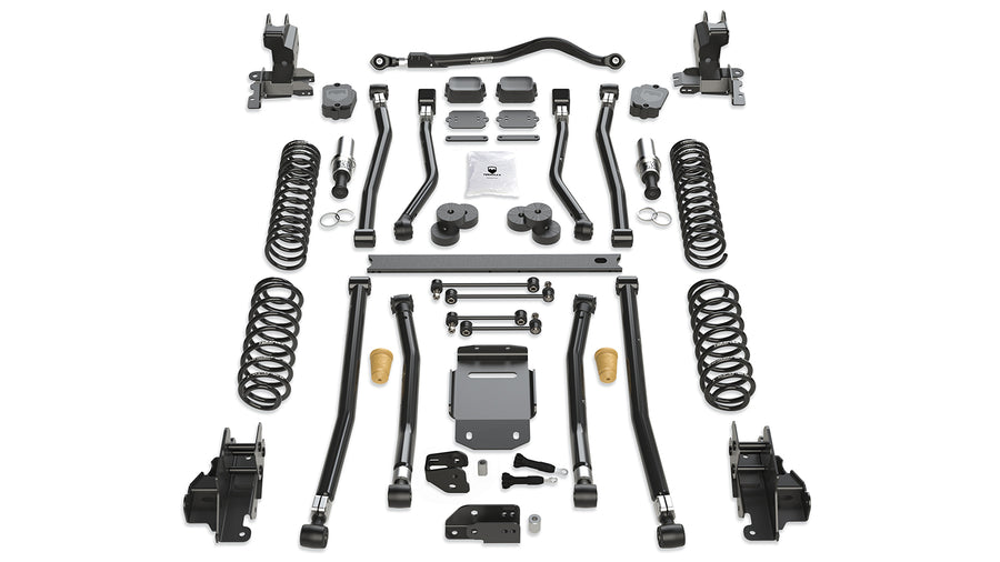 18-Up Wrangler JL 4 Door 4.5 Inch Alpine RT4 Long Arm Suspension System No Shocks TeraFlex