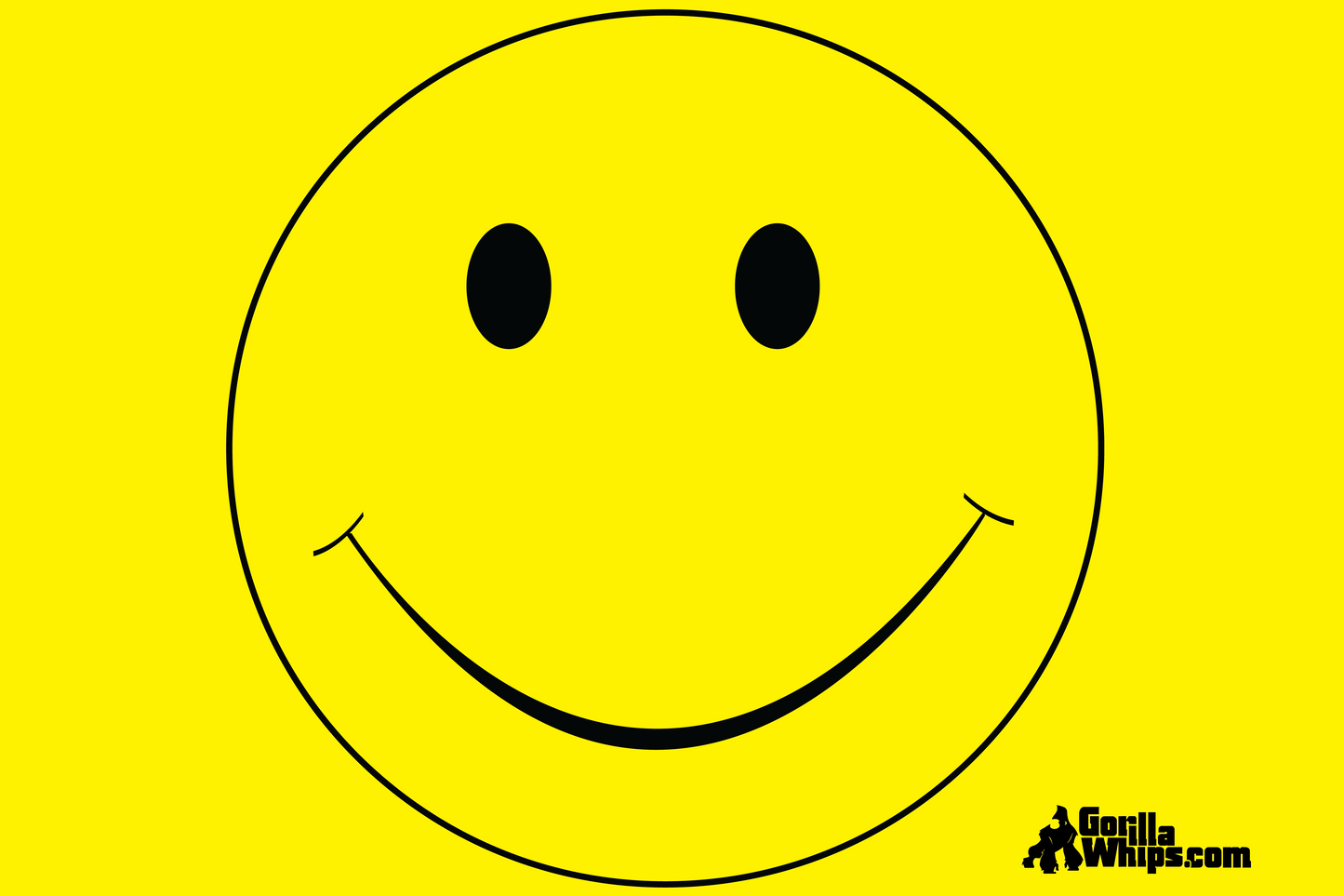 Yellow Smiley Face 12x18 Grommet Whip Flag