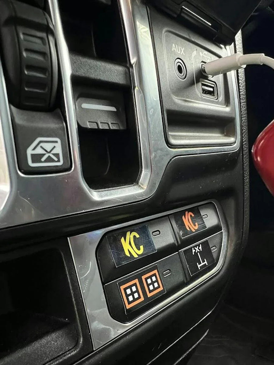 Printed Series Auxiliary Switch Labels (Upfitter) - 2018+ Jeep Wrangler / Gladiator JL / JT