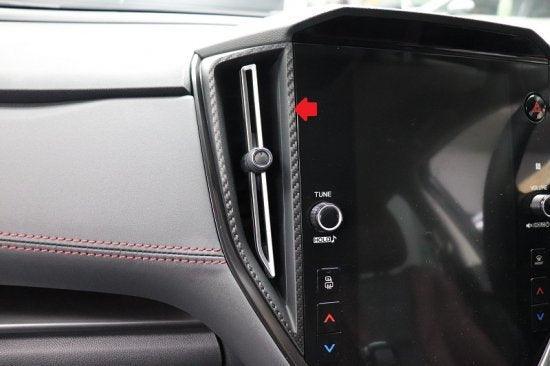 Center AC Vent Outline Overlays fits 2022+ Subaru WRX
