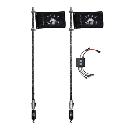 187 Platinum LED Whips – Pair
