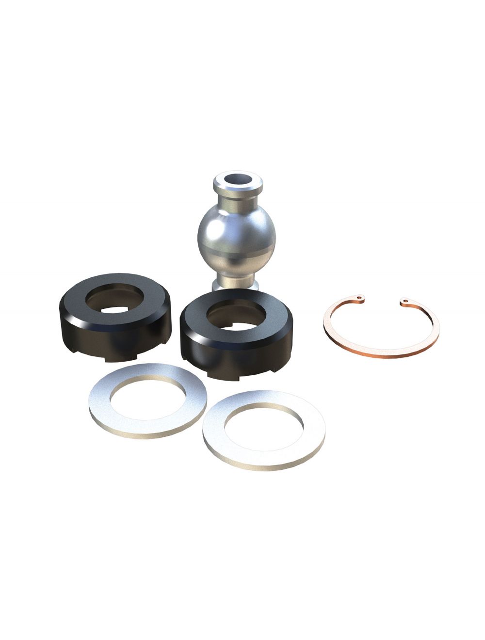 97-06 Jeep Wrangler TJ Control Arm Joint Rebuild Kit Rear Upper & Lower Large Both Ends TeraFlex