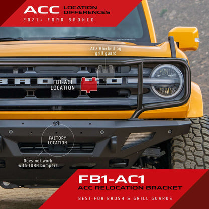 ACC Relocation Bracket for Ford Bronco