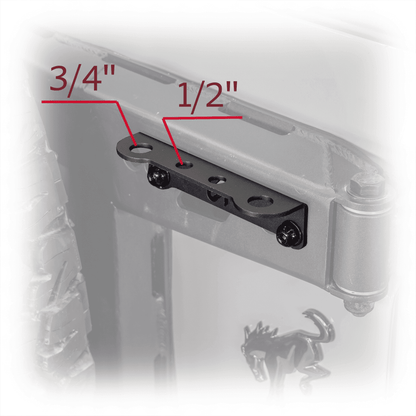 Tailgate Hinge Antenna and Whip Mount for Ford Bronco