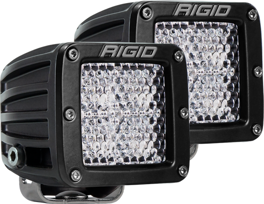 Diffused Surface Mount Black Pair D-Series Pro RIGID Industries - Default Title