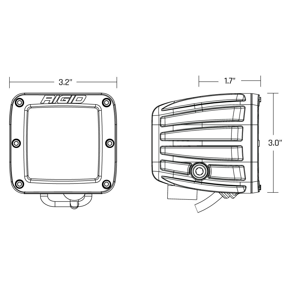 Rigid Industries D-Series Spot with PRO Lens Pair