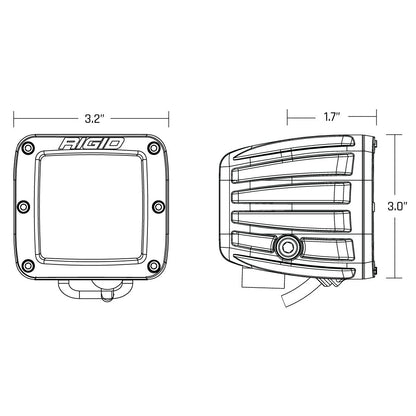 Rigid Industries D-Series Spot with PRO Lens Pair