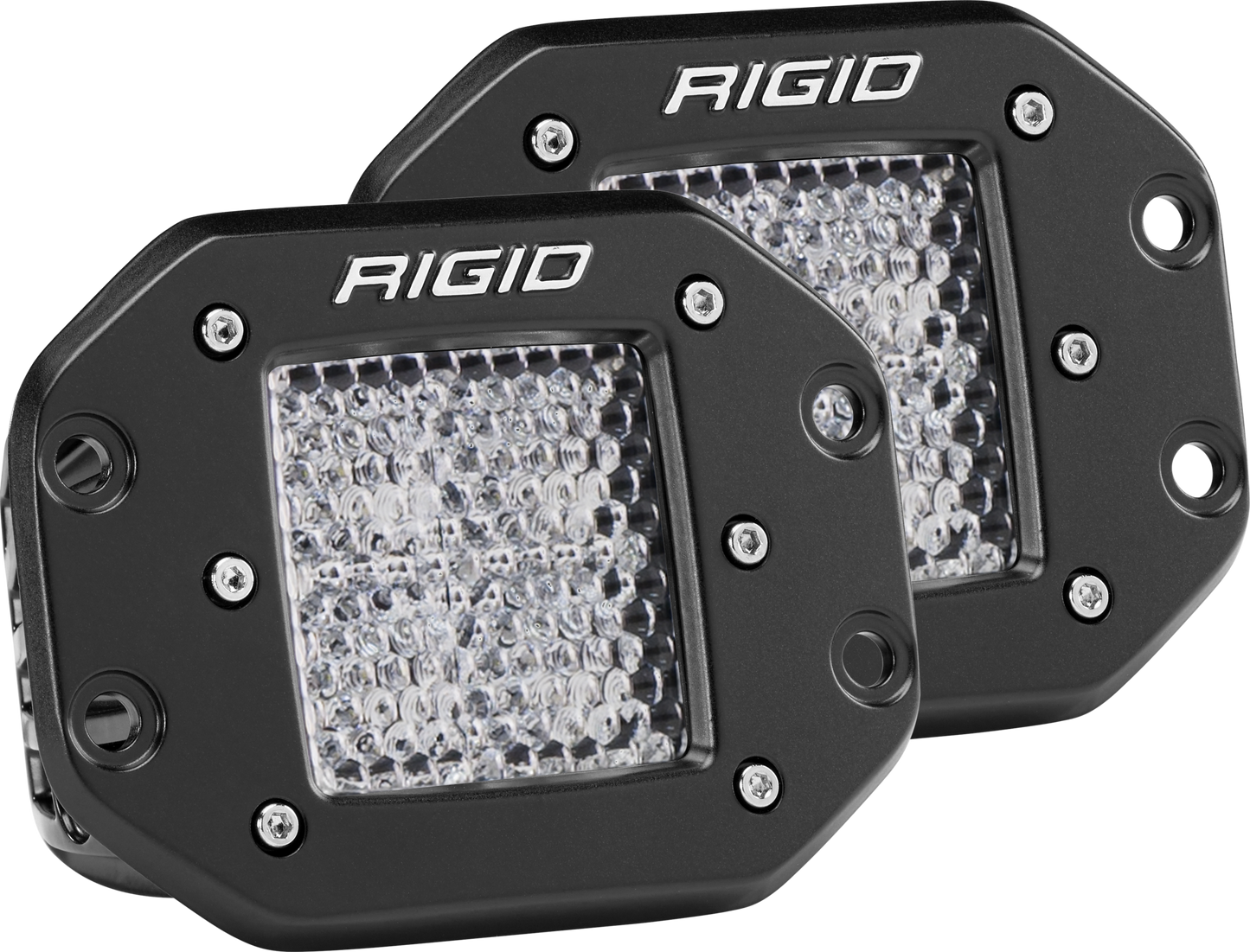 Diffused Flush Mount Black Pair D-Series Pro RIGID Industries - Default Title