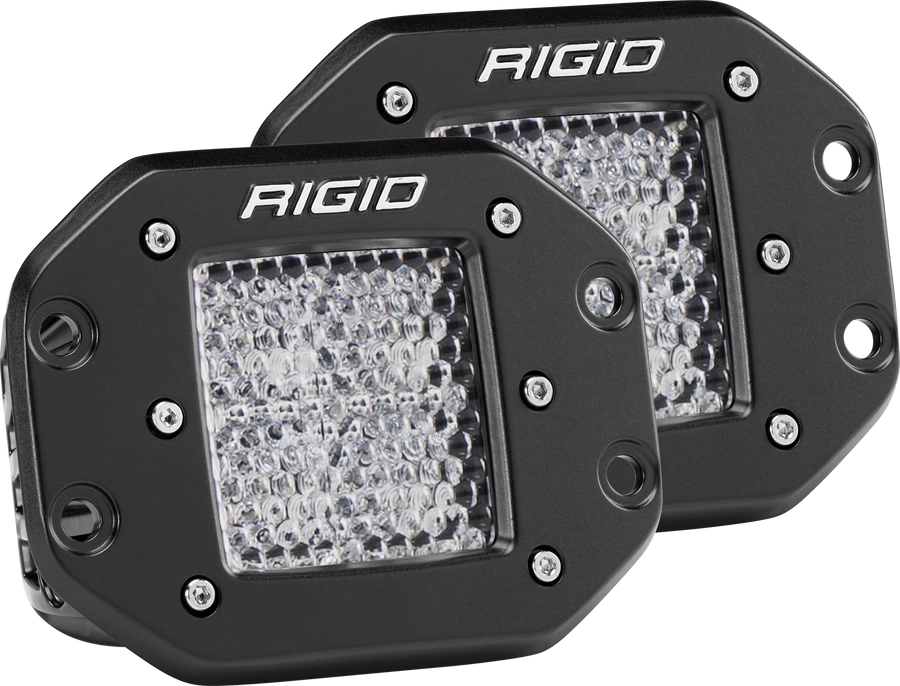 Diffused Flush Mount Black Pair D-Series Pro RIGID Industries - Default Title