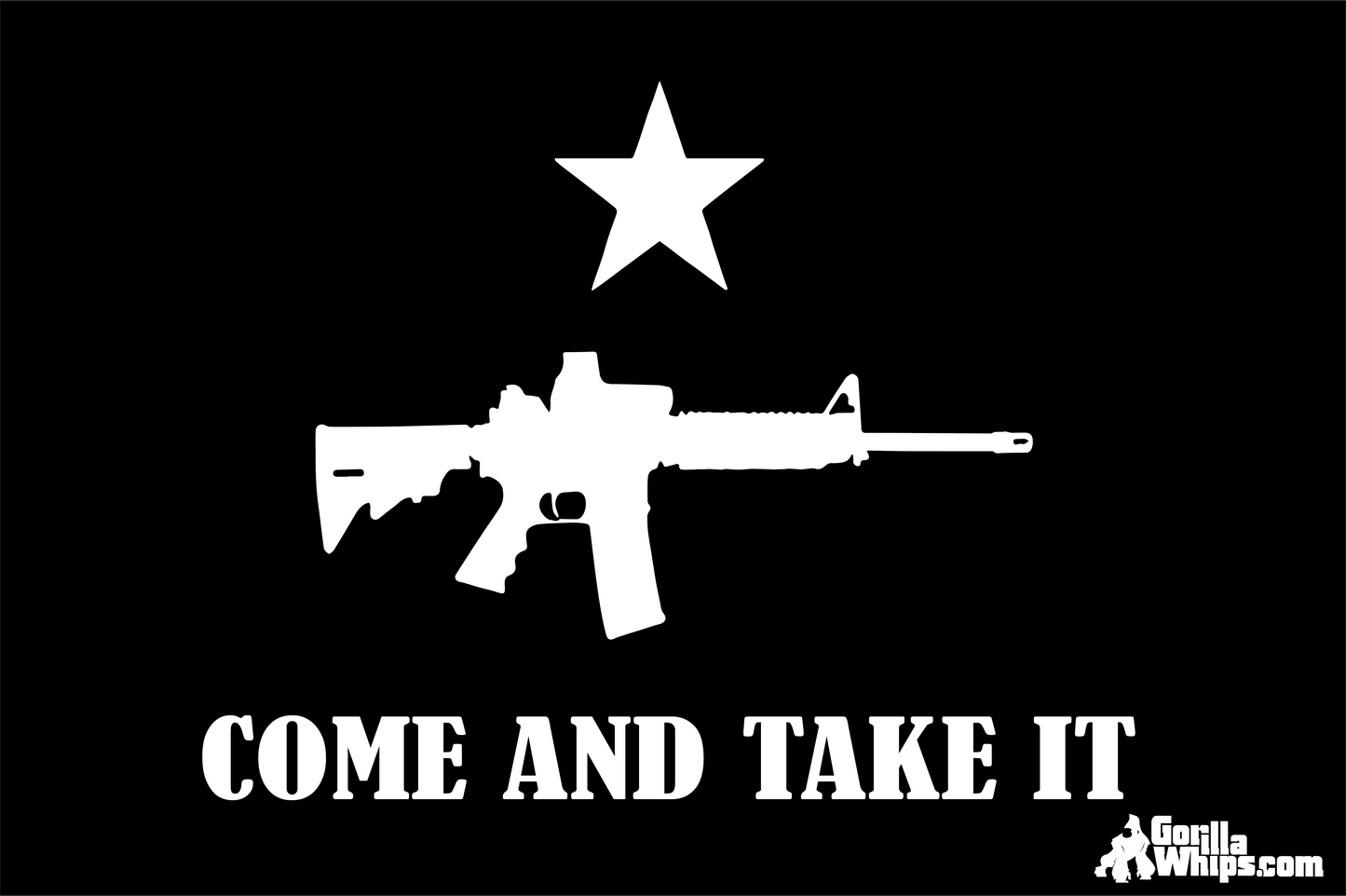 Come and Take it - Gun 12x18 Grommet Whip Flag