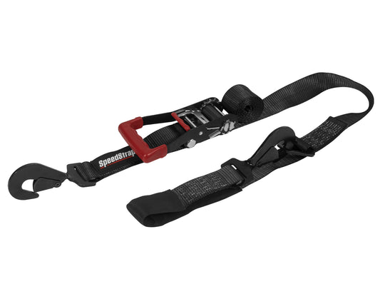 2 Inch x 10' Ratchet Tie Down w/ Twisted Snap Hooks and Axle Strap Combo SpeedStrap