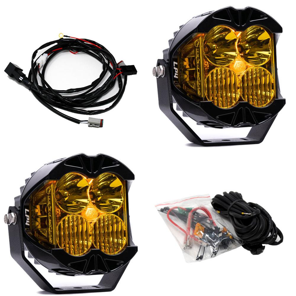 LP4 Pro LED Driving/Combo Baja Amber Lens Pair Baja Designs - 297813