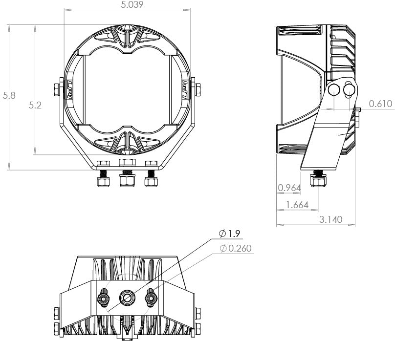 LP4 Pro LED Driving/Combo Baja Amber Lens Pair Baja Designs - 297813
