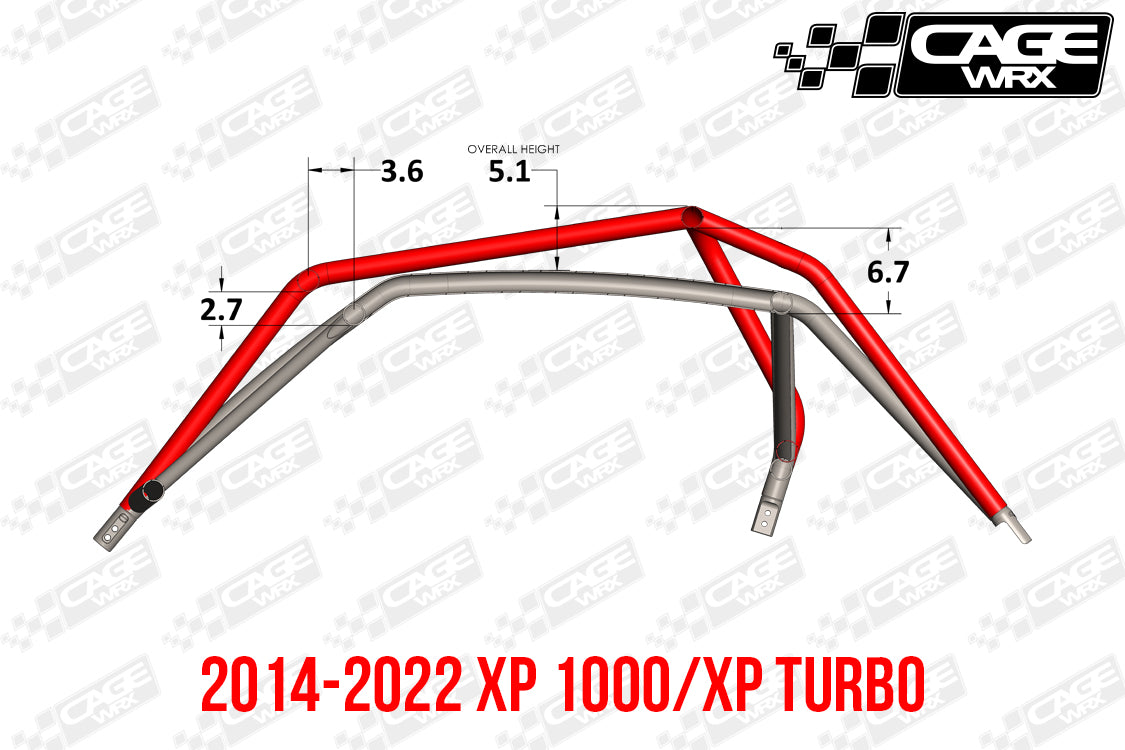 Polaris RZR XP / Turbo S (2019-2023) Roll Cage KIT | "SUPER SHORTY"