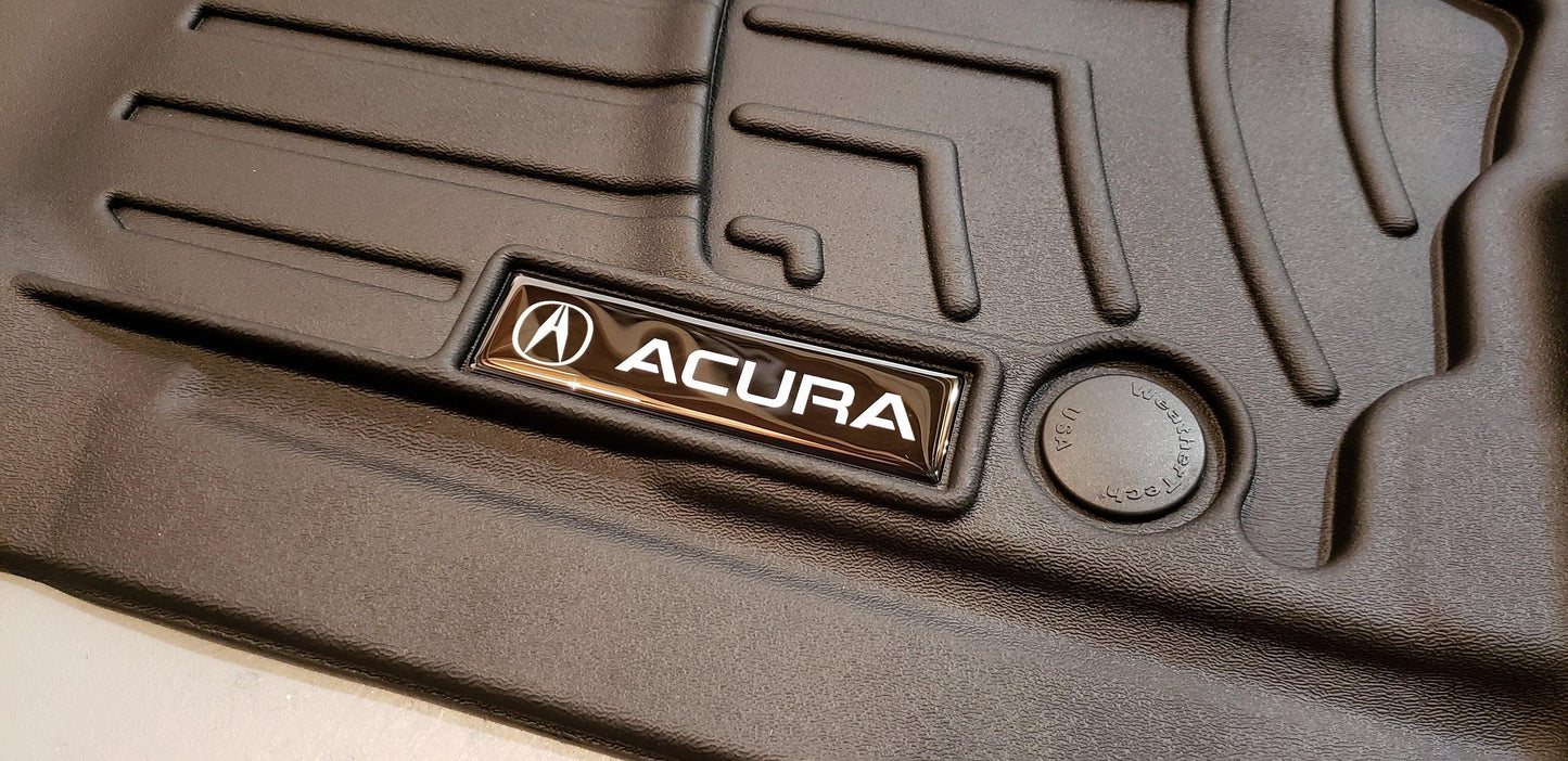 Acrylic Acura Emblem Inserts for Weathertech Floor Mats