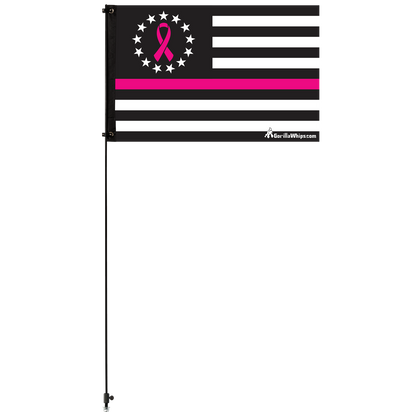 Thin Pink Line- Breast Cancer Awareness 2x3 Grommet Whip Flag