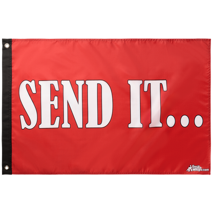 Send It Red 2x3 Grommet Whip Flag