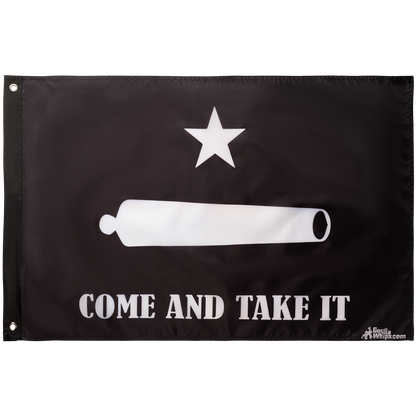 Come And Take It- Cannon 2x3 Grommet Whip Flag