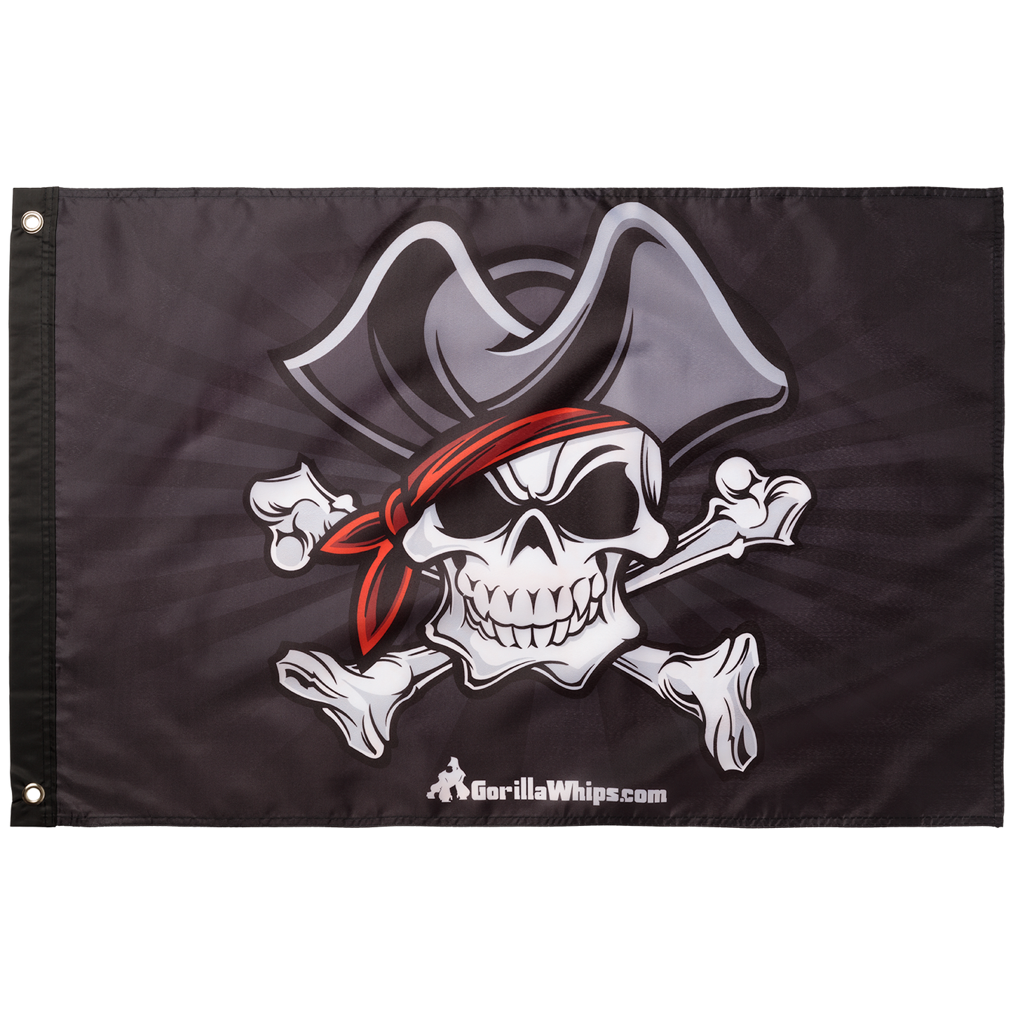 Pirate Skull 2x3 Grommet Whip Flag